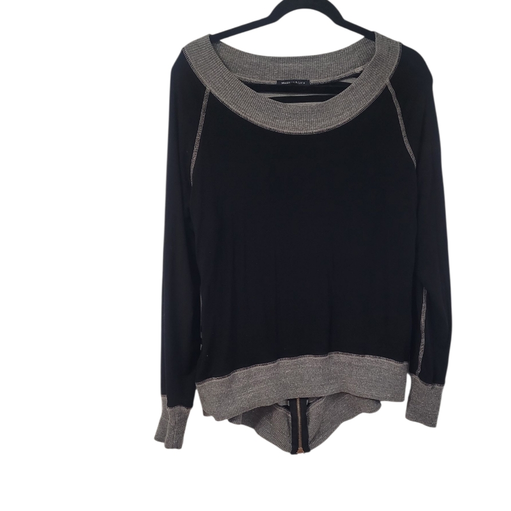 Size Large Madison And LolaBlack and Gray Long Sleeve Sweater .